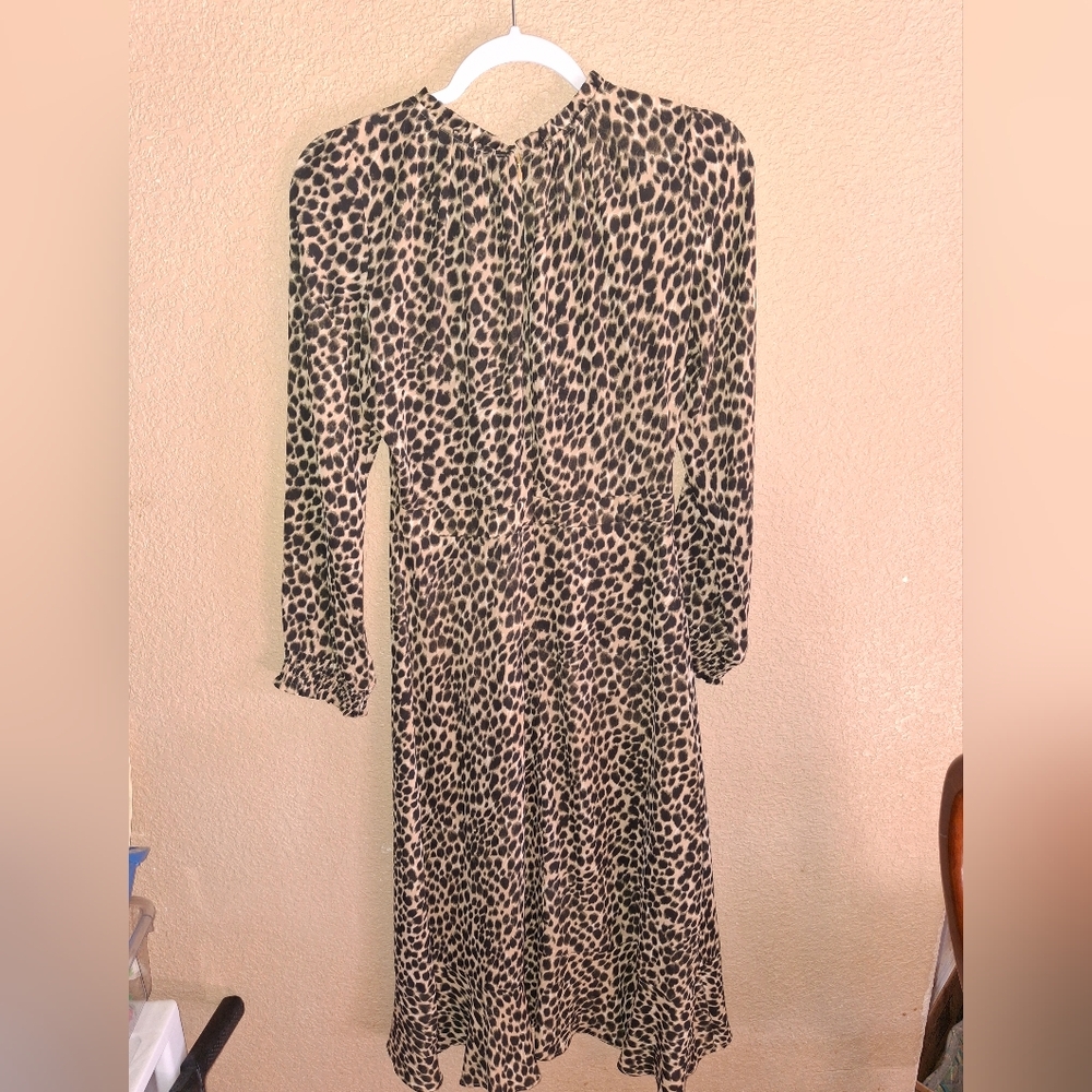 Womans J Crew Sz 2 Leopard Print Dress